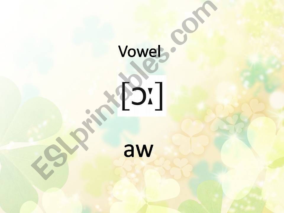 Vowel powerpoint