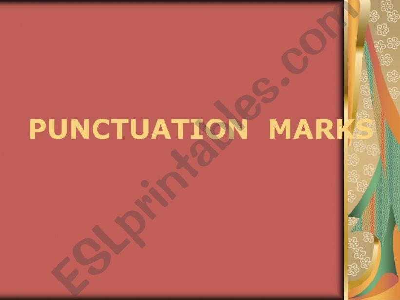 punctuation marks powerpoint