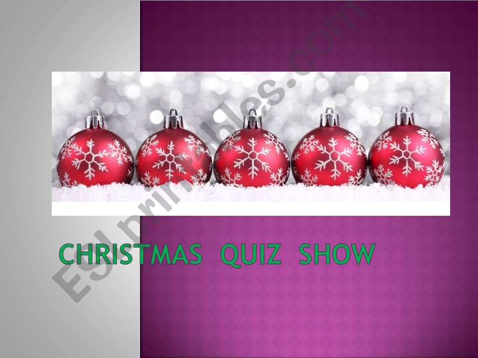 Christmas quiz show 2 powerpoint