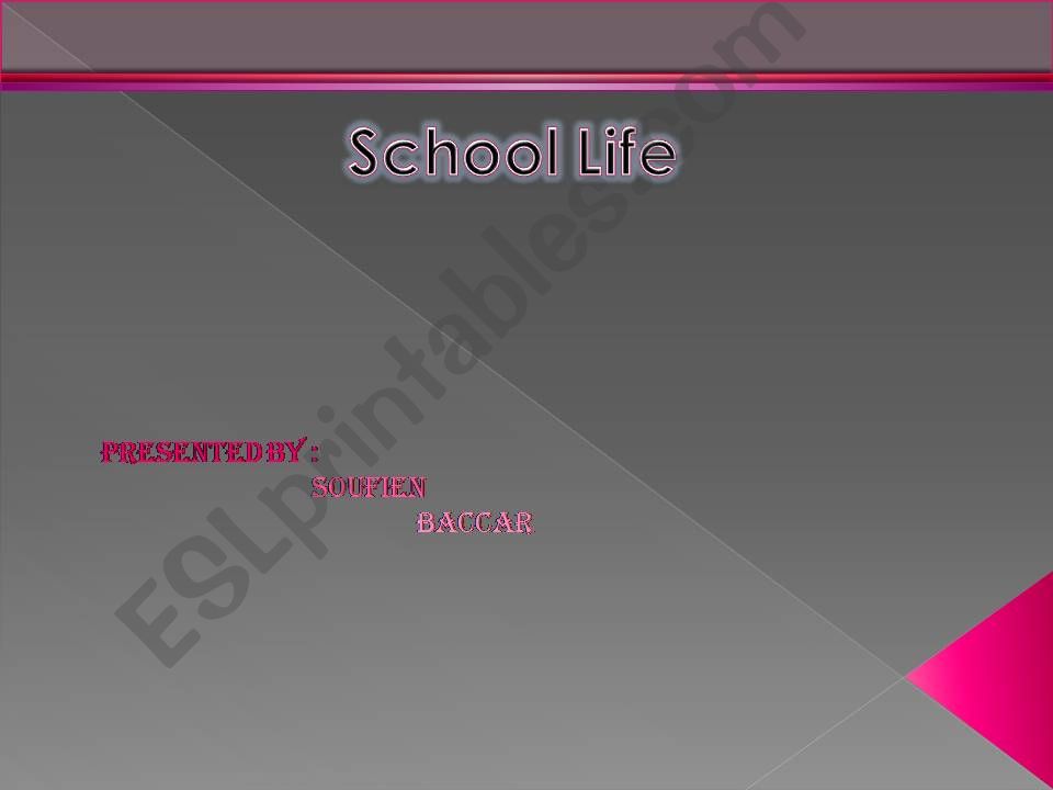 ESL English PowerPoints Schoo Llife Problems And Solutions
