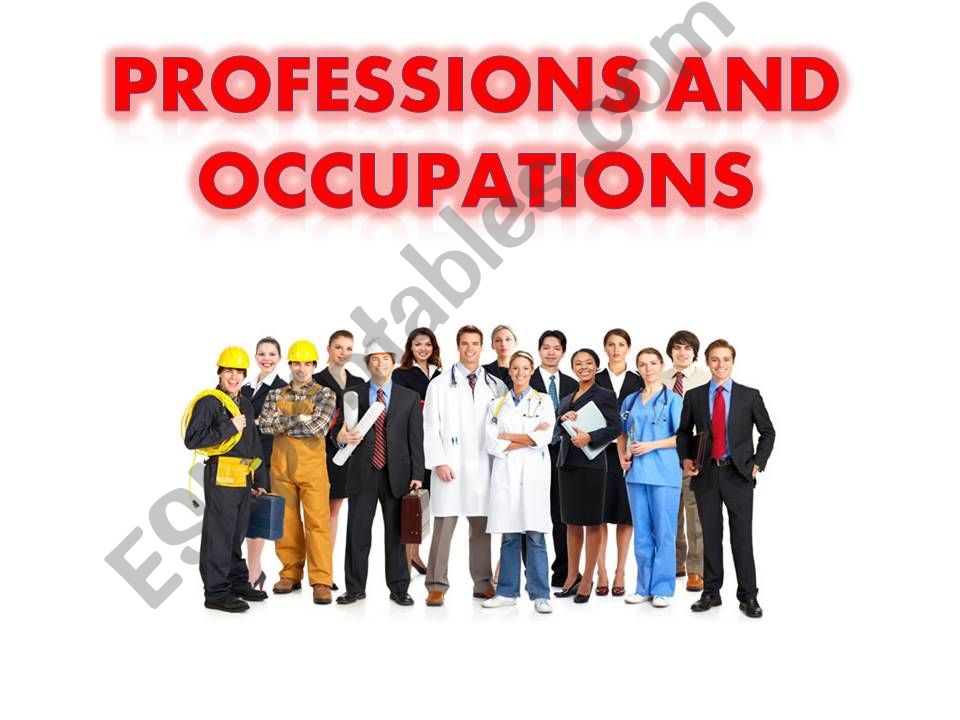 Professions and Occupations powerpoint