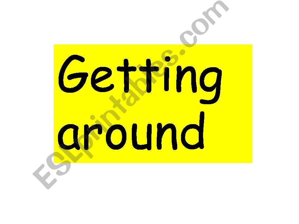 Getting around poem powerpoint