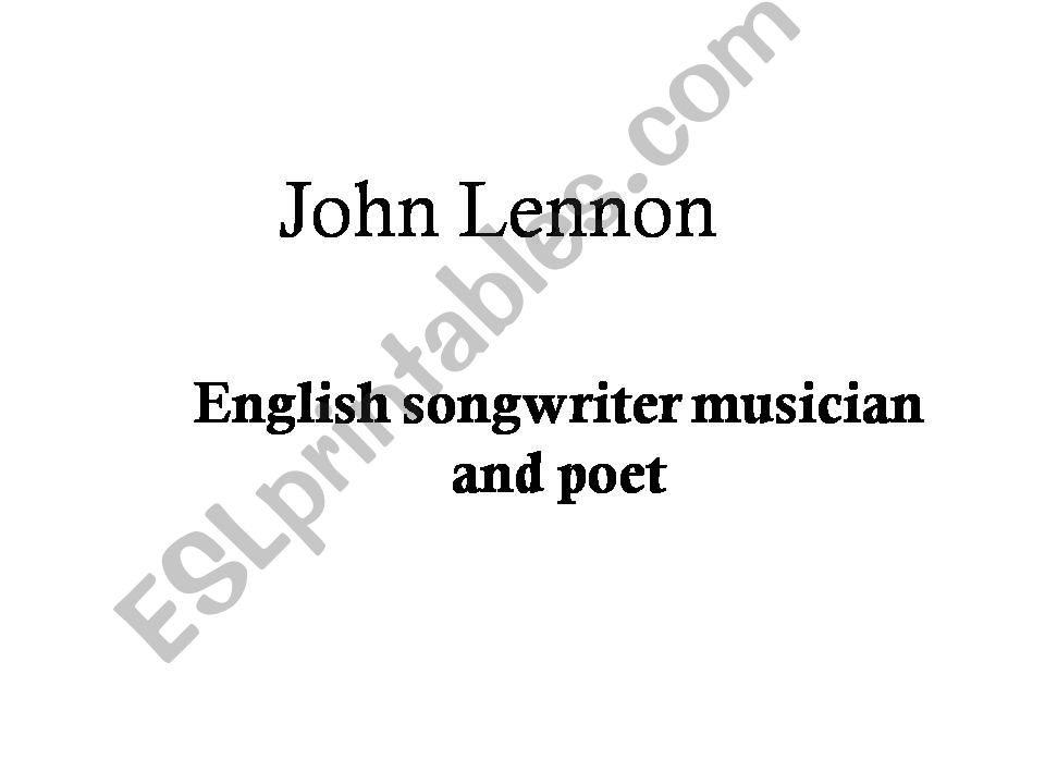 John Lennon icon of modern times