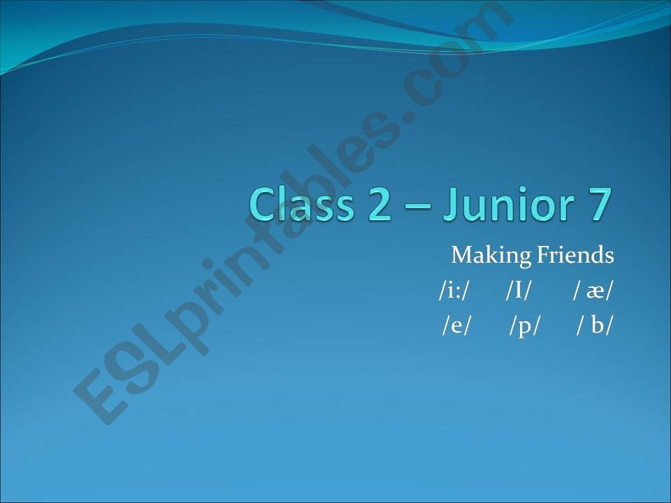Making friends powerpoint