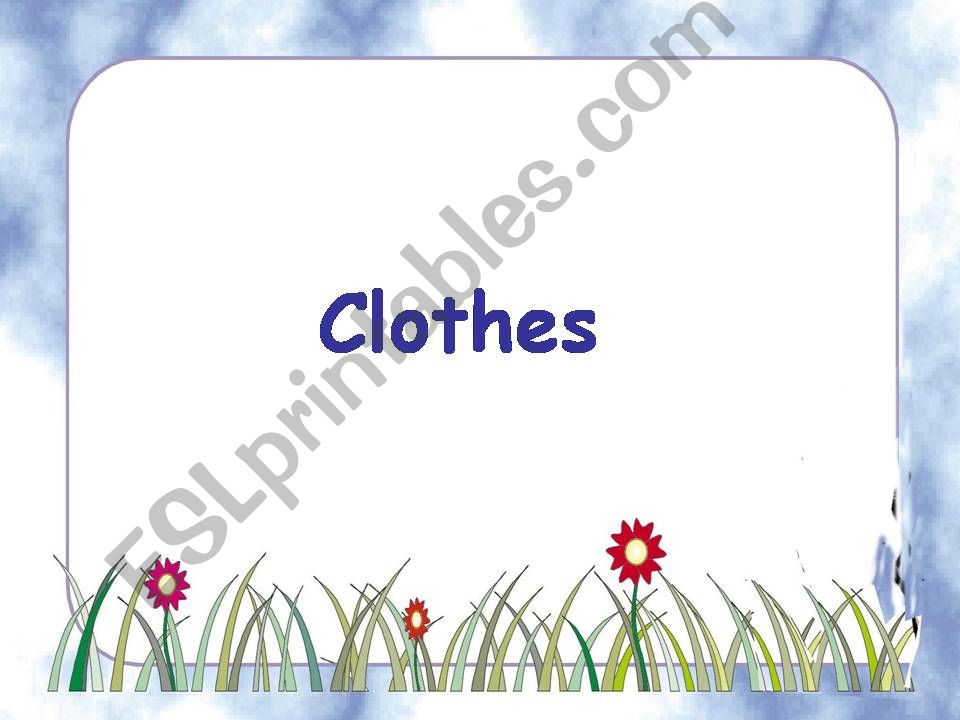 Clothing powerpoint