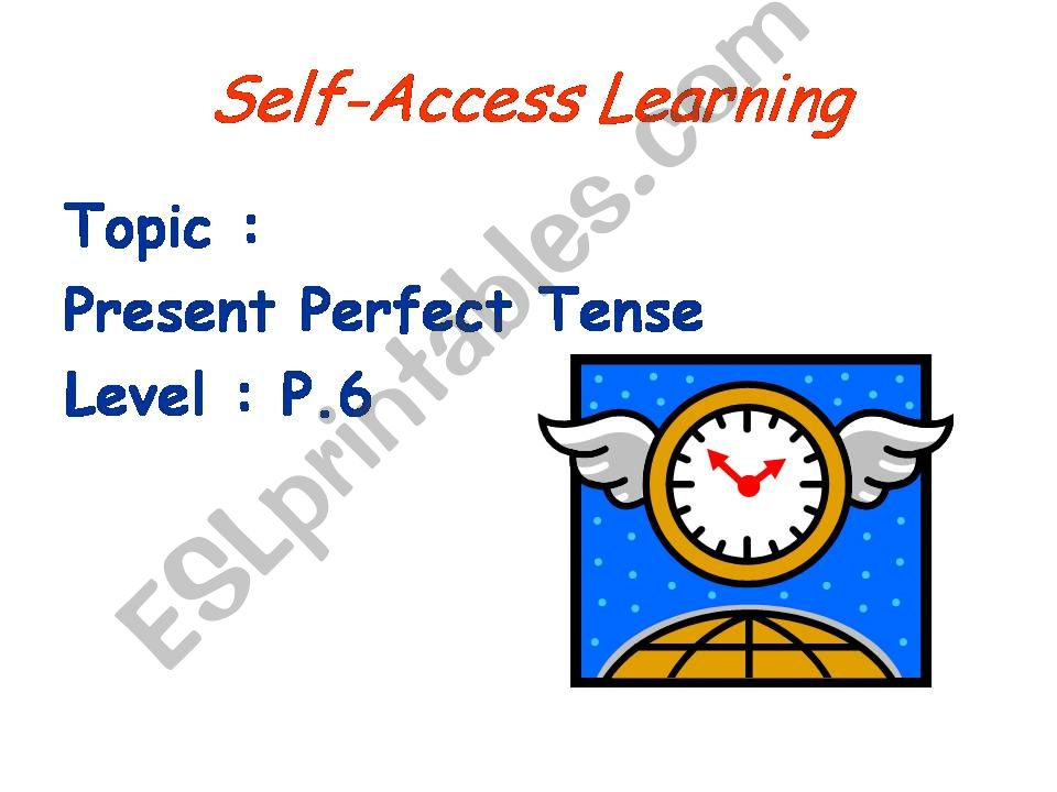 PRESENT PERFECT powerpoint