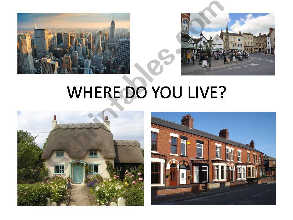 Where do you live? powerpoint