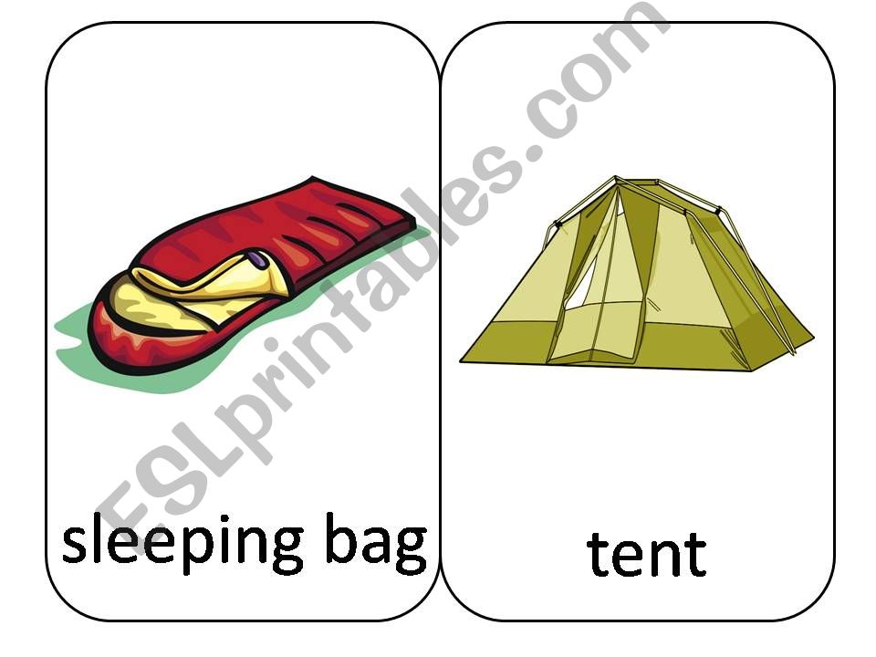 Camping Flashcards powerpoint