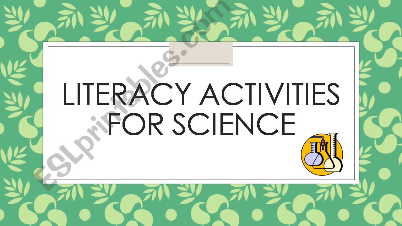 Language activities for science