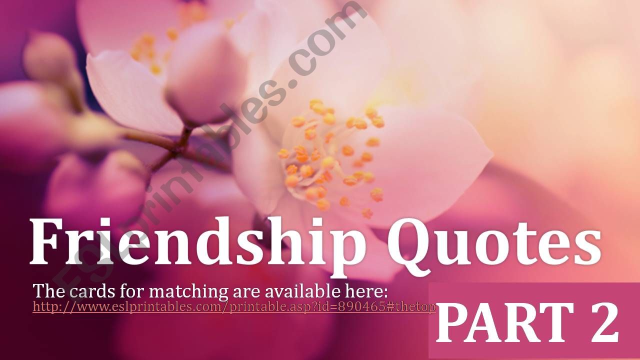 Friendship Quotes Part 2 powerpoint
