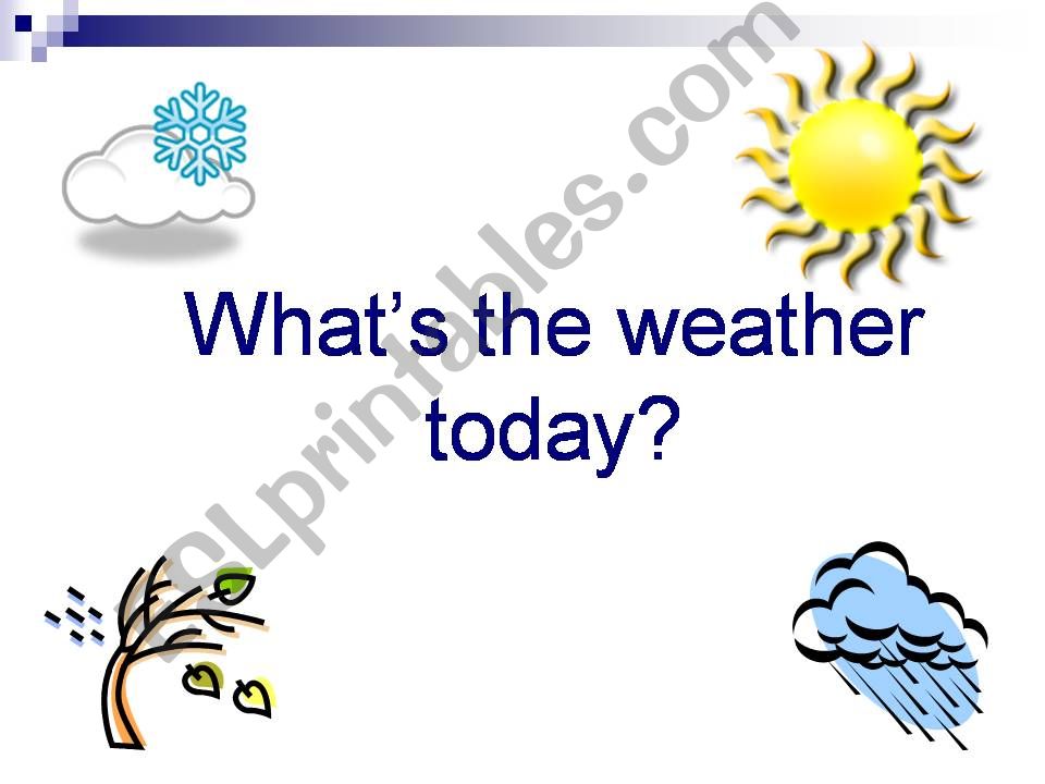 Weather Vocabulary powerpoint