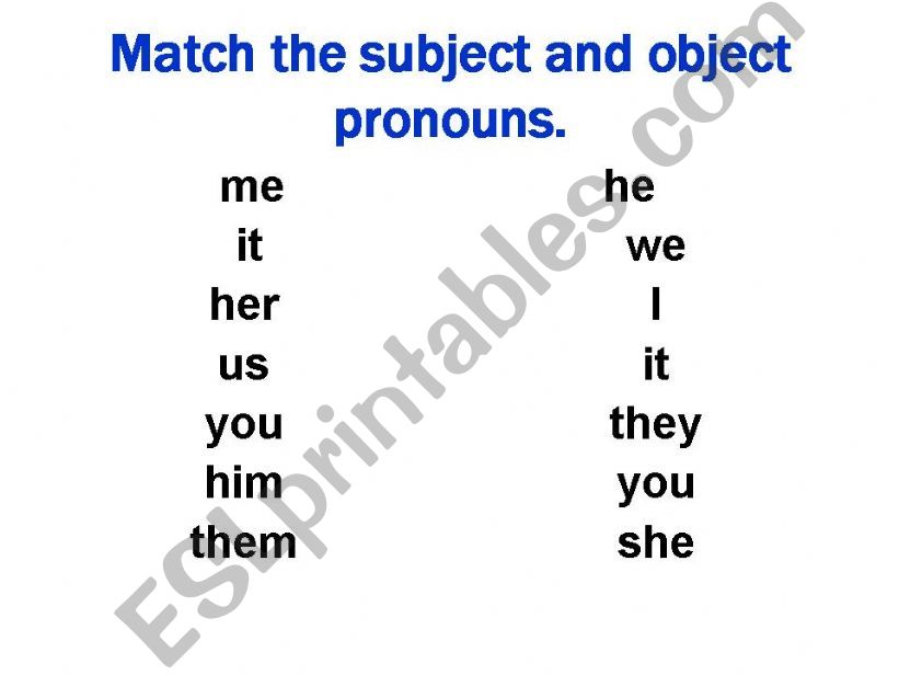 object pronouns powerpoint