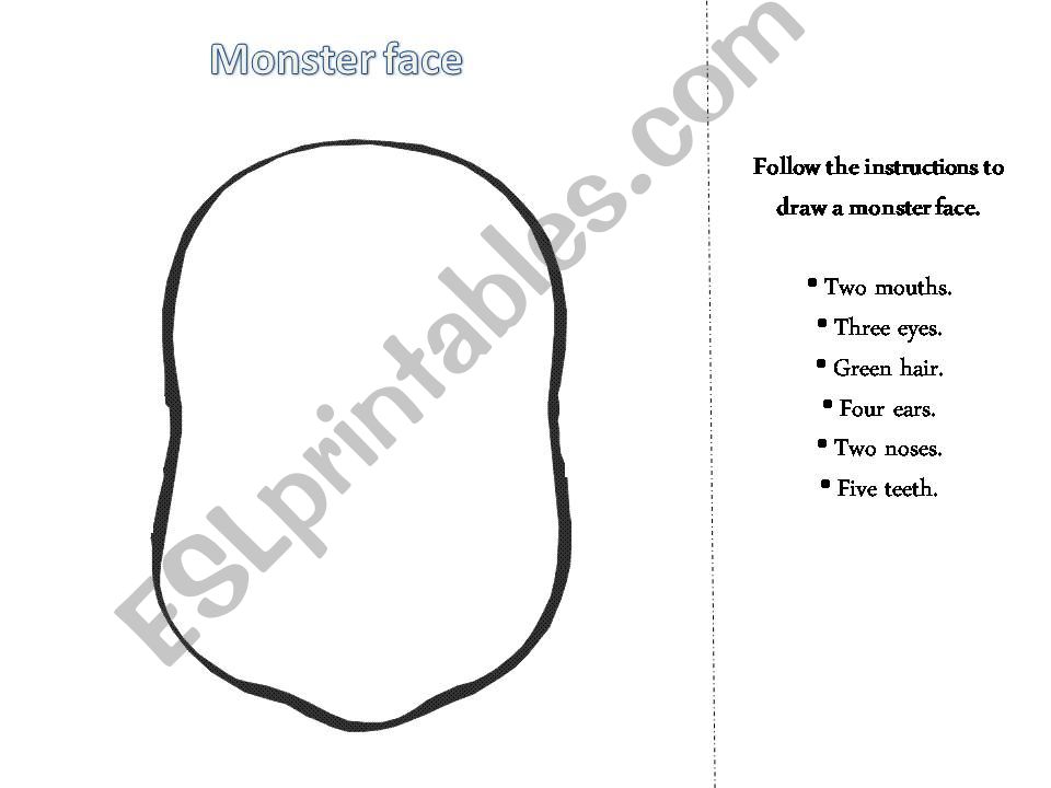 Monster face powerpoint