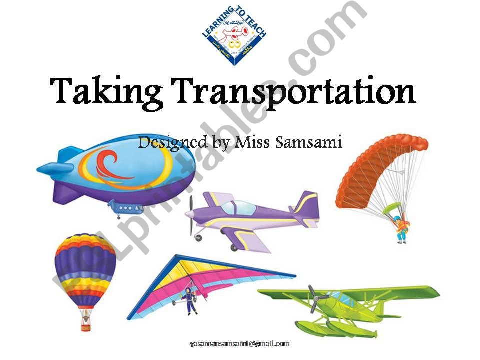 Taking Transportation Game powerpoint