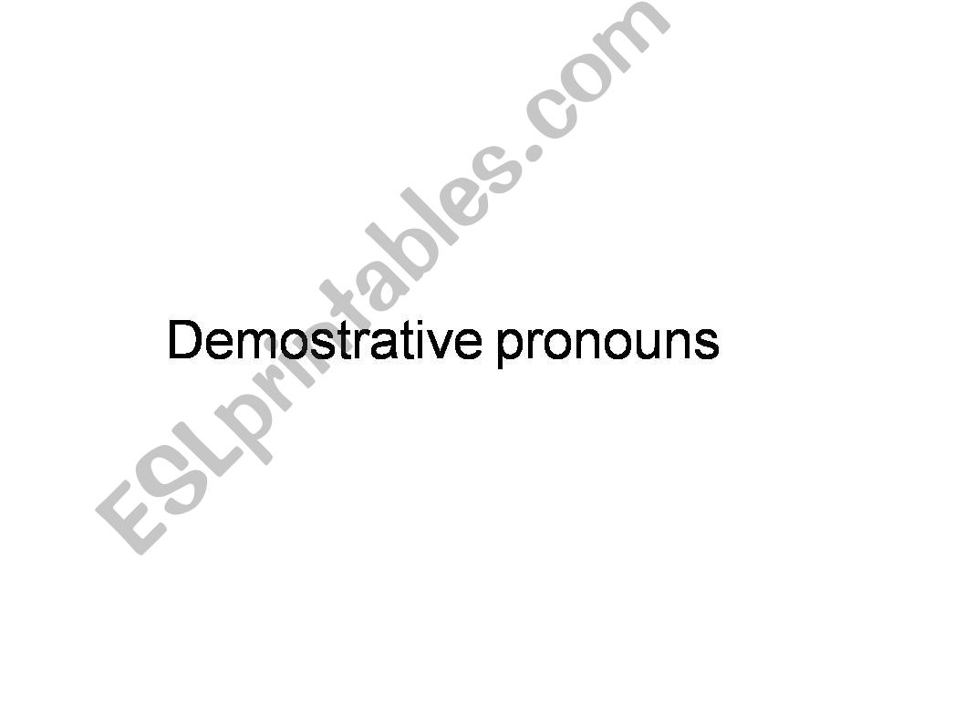 demostratives powerpoint