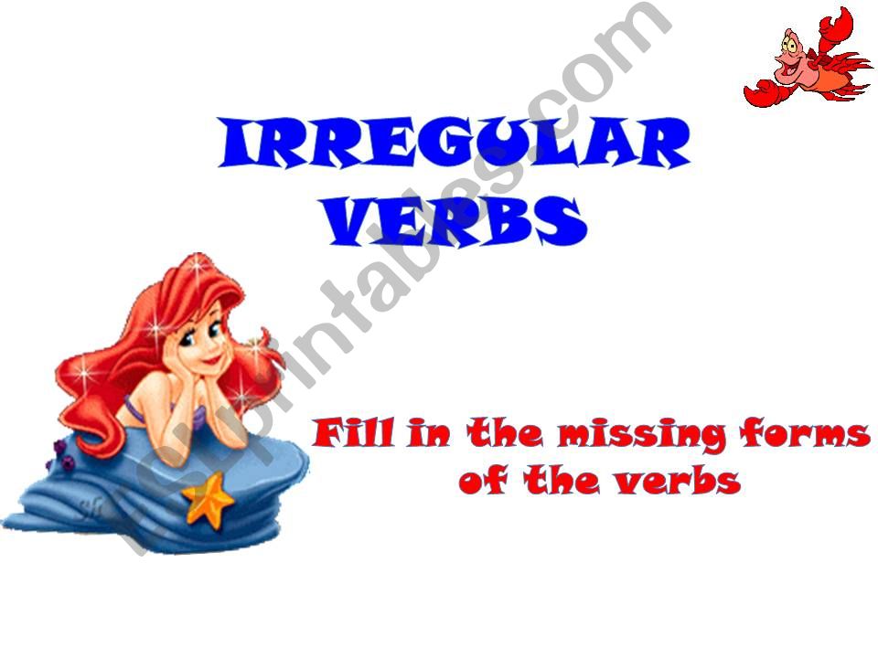 Irregular Verbs Game powerpoint
