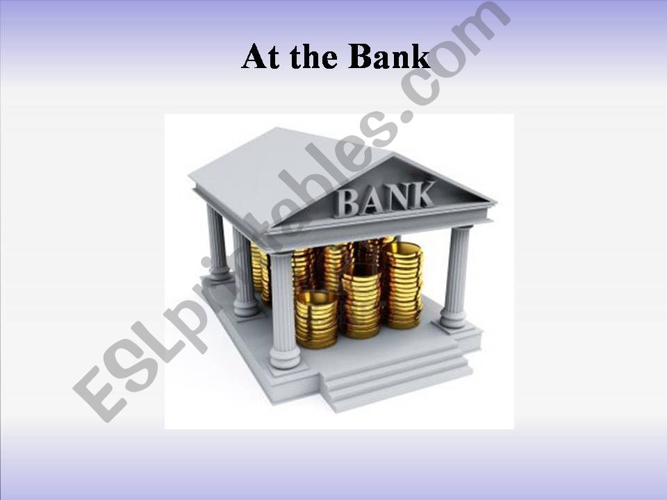 The Bank and Money powerpoint