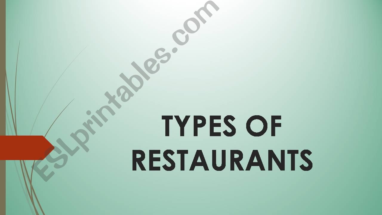 Types of restaurants powerpoint