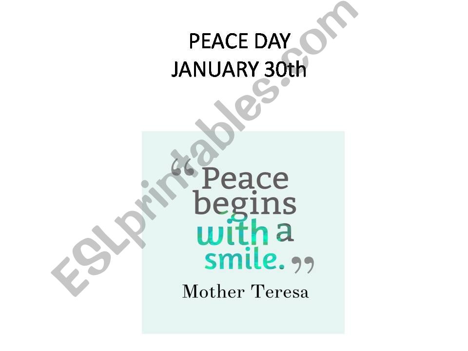 Peace Day powerpoint