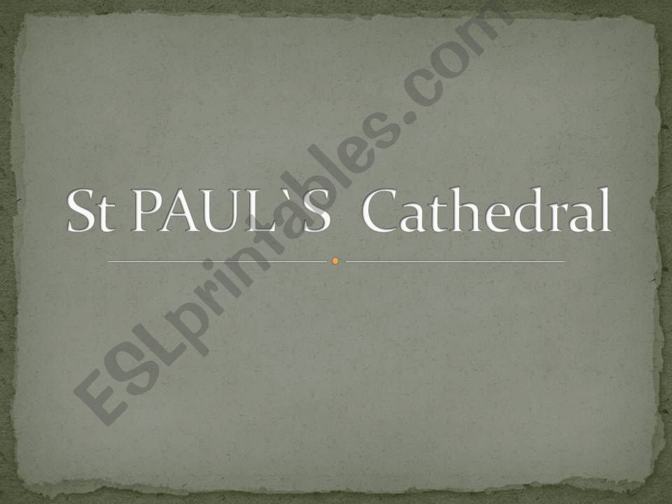 St. Pauls Cathedral powerpoint