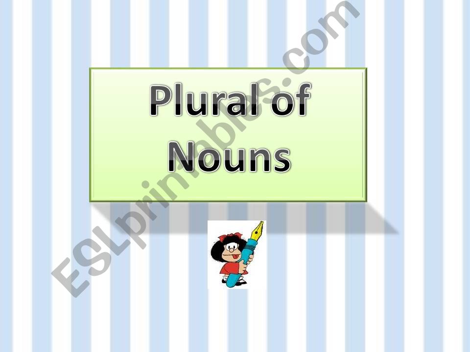 Plural of nouns powerpoint