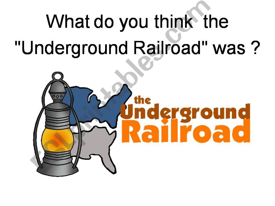 Underground Railroad powerpoint