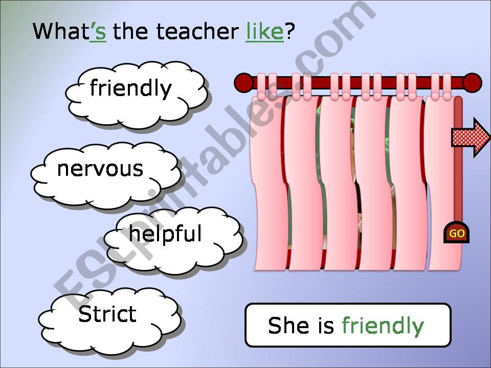 whats the teacher like? powerpoint