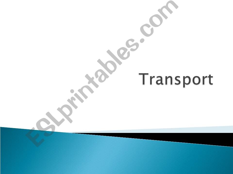 means of transport powerpoint