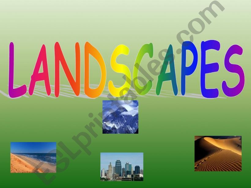 Landscapes powerpoint