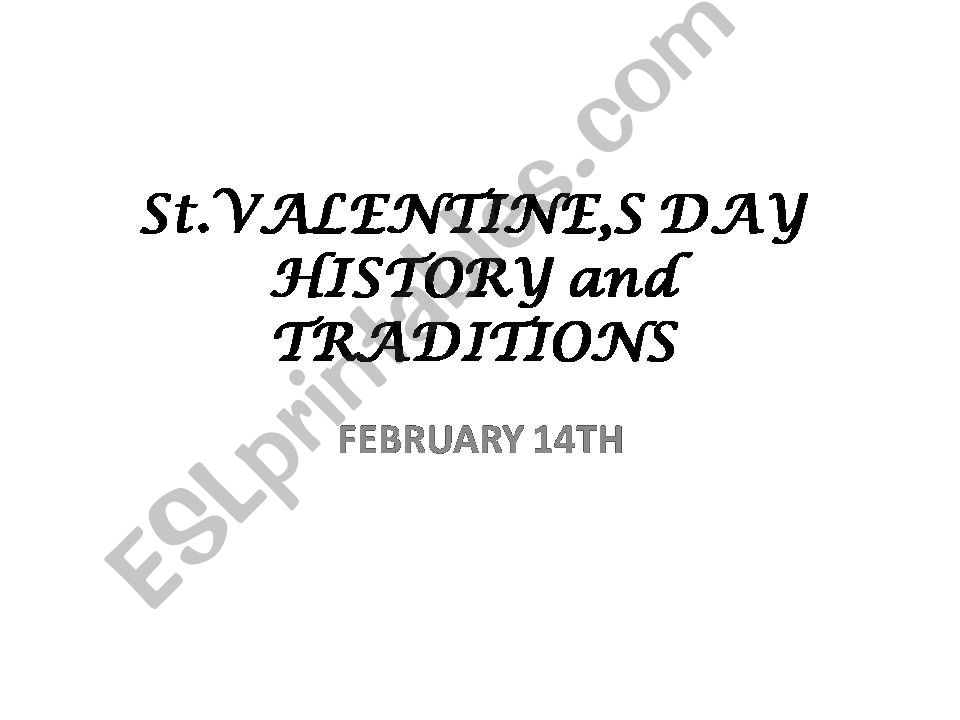St.Valentine,s Day powerpoint