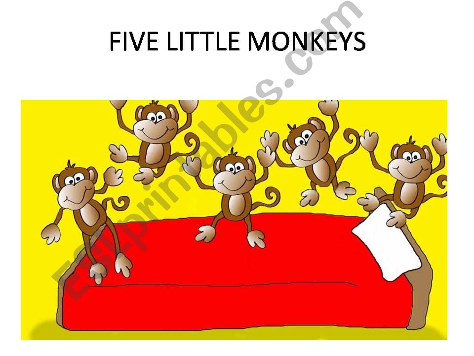 Five little monkeys powerpoint
