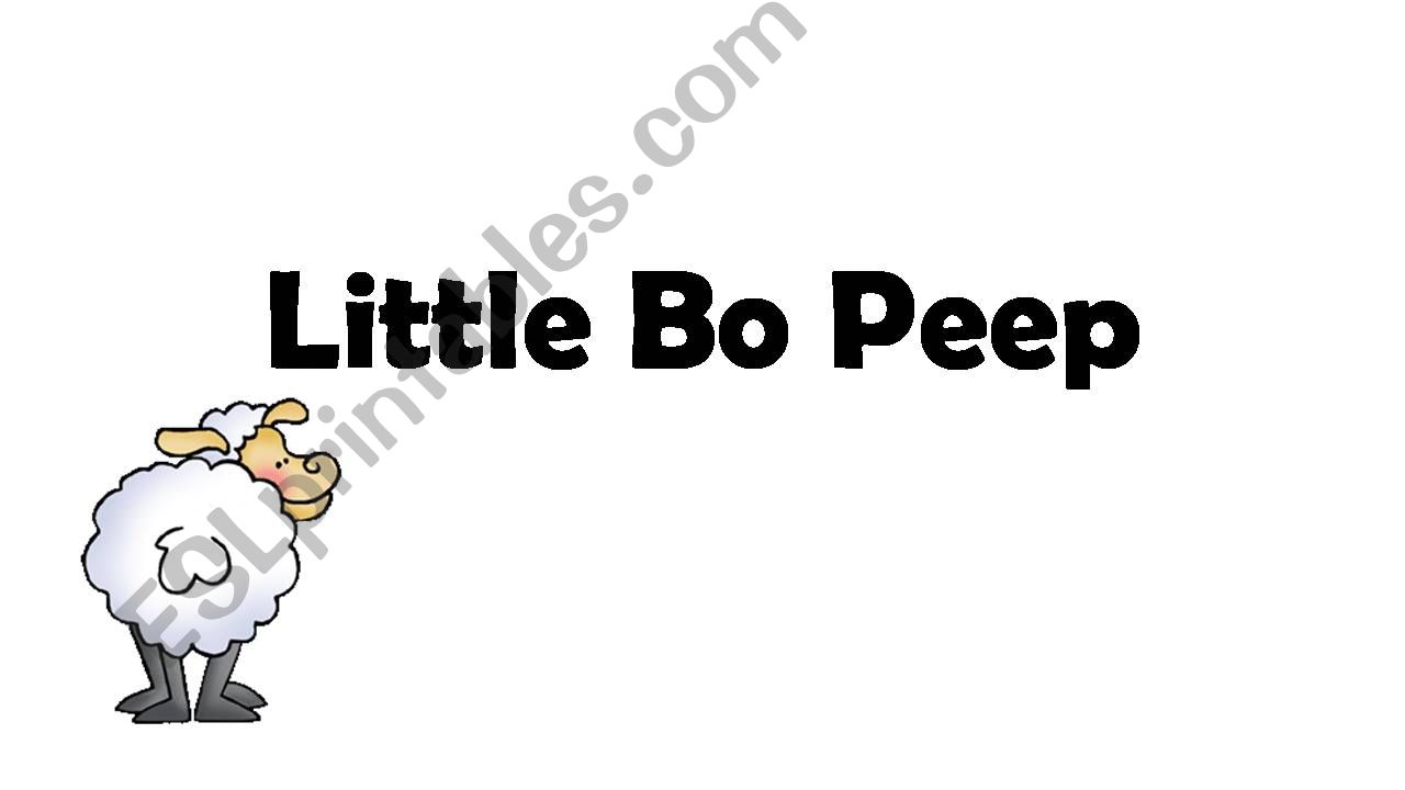 Little BoPeep powerpoint
