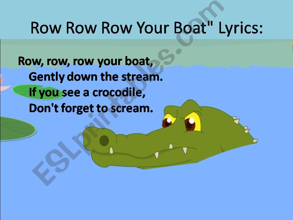 Row Row Row The Boat Crocodile Outlet | ladorrego.com.ar