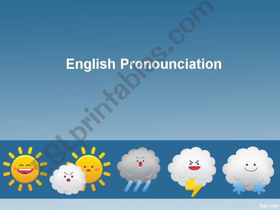 teach english pronounciation powerpoint