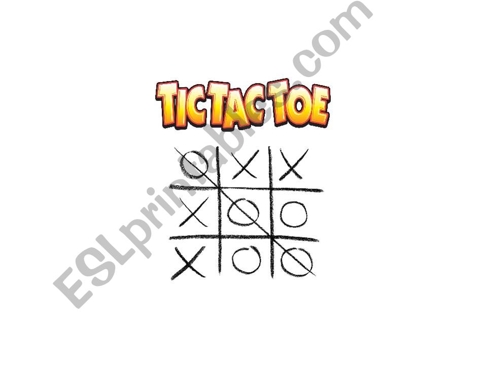 tic tac toe letters alphabet not so easy to remember