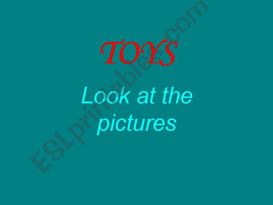 Toys  powerpoint