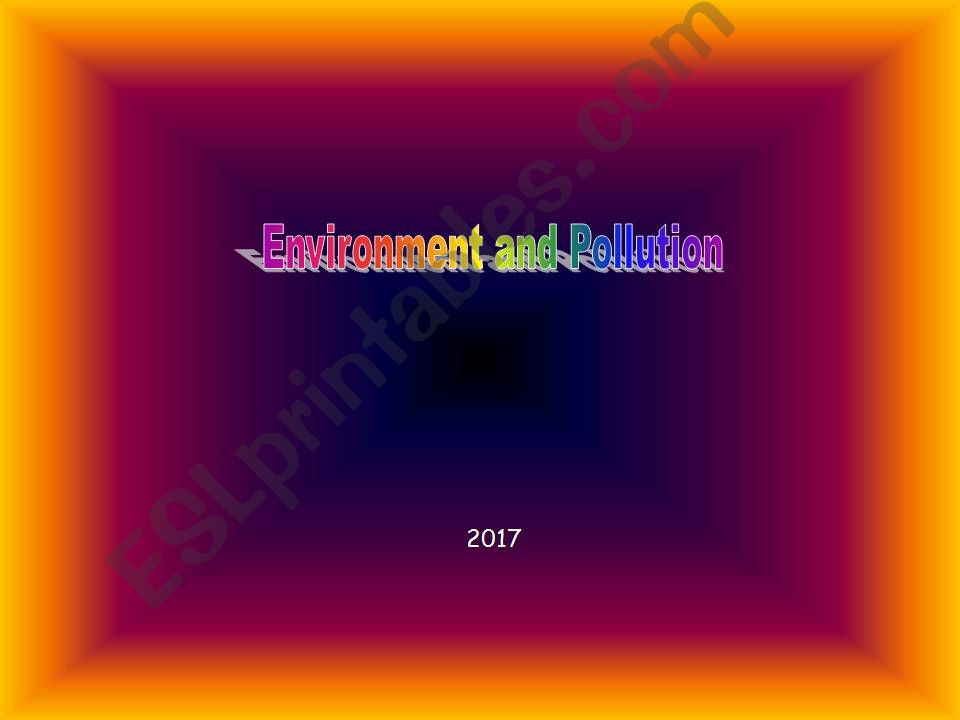 Environment  powerpoint