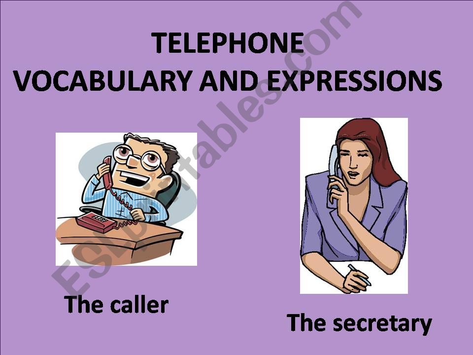 telephone expressions  powerpoint