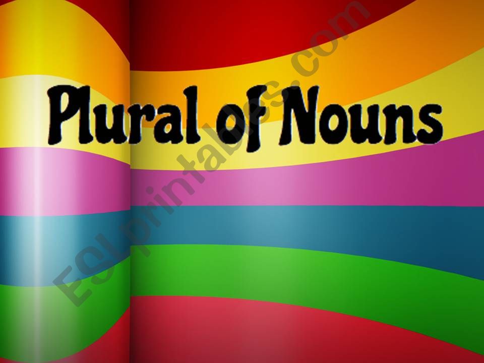 Plural of Nouns powerpoint
