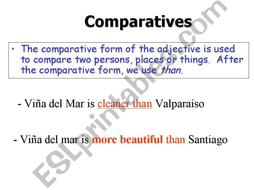 comparatives and superlatives powerpoint