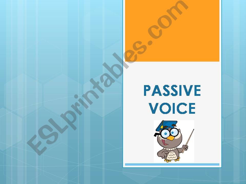 PASSIVE VOICE powerpoint