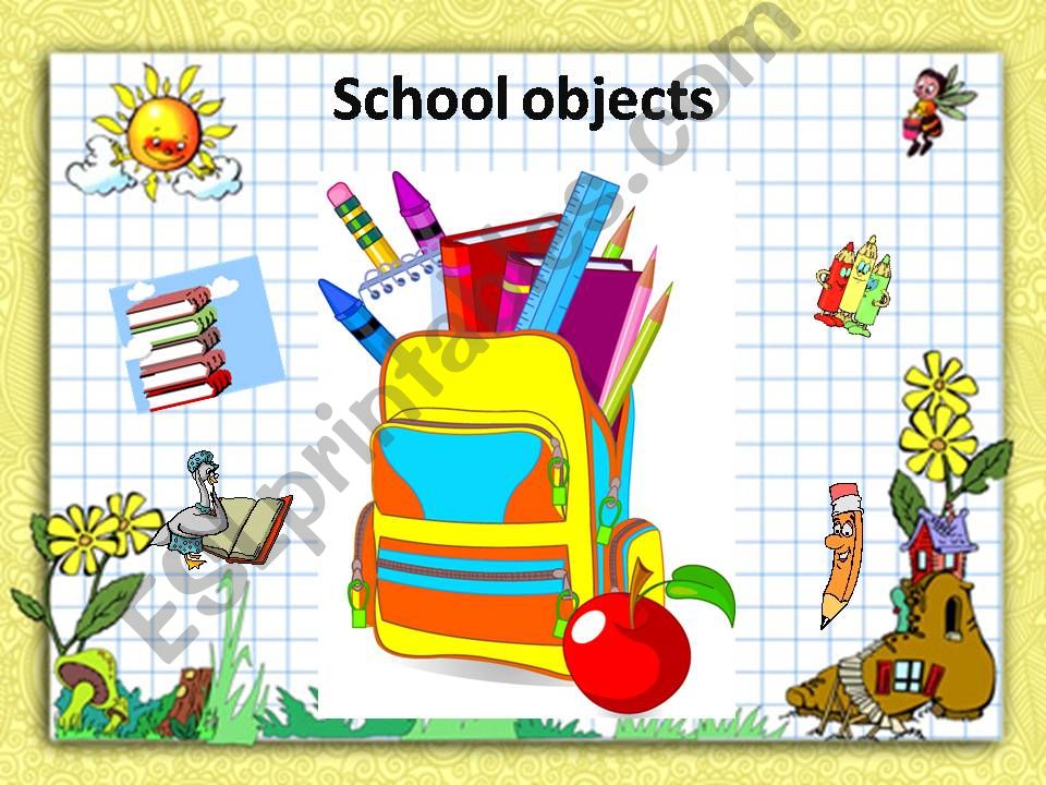 School objects powerpoint