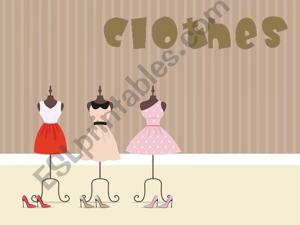 Clothes-vocabulary game powerpoint