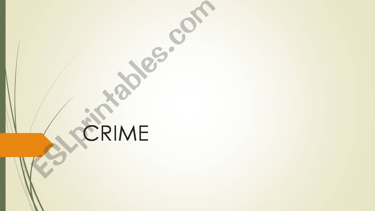 vocabulary crime powerpoint