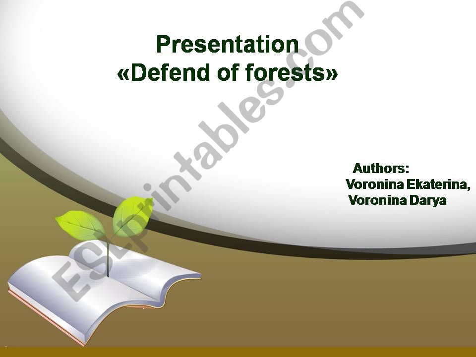 Save the Earth powerpoint