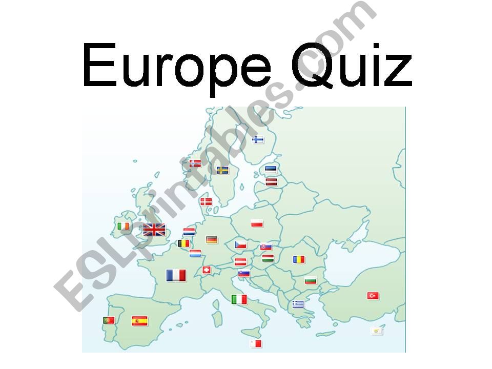 Europe Quiz powerpoint