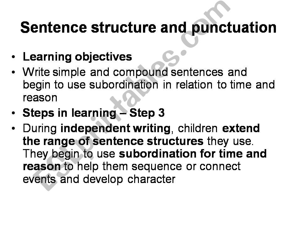 simple to complex sententes- connectives