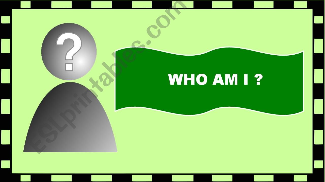 Who am I ? A guessing game to discover about Alfred Hitchcock