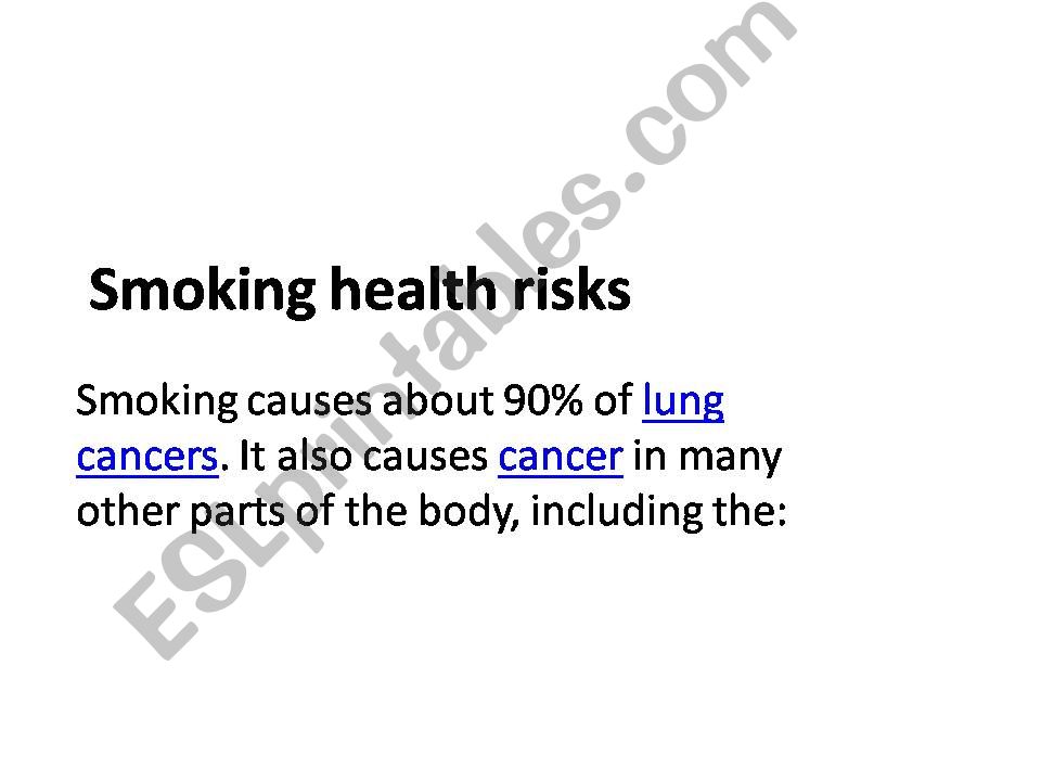 powerpoint presentation about smoking