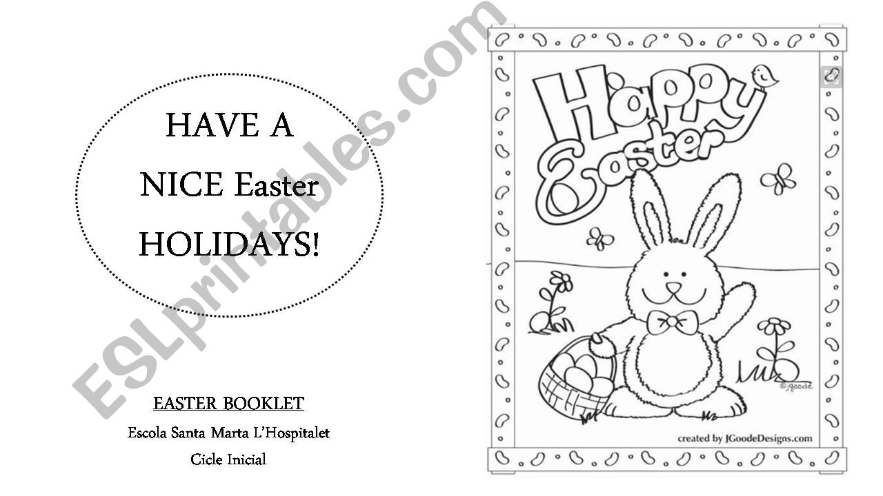 Easter mini booklet powerpoint